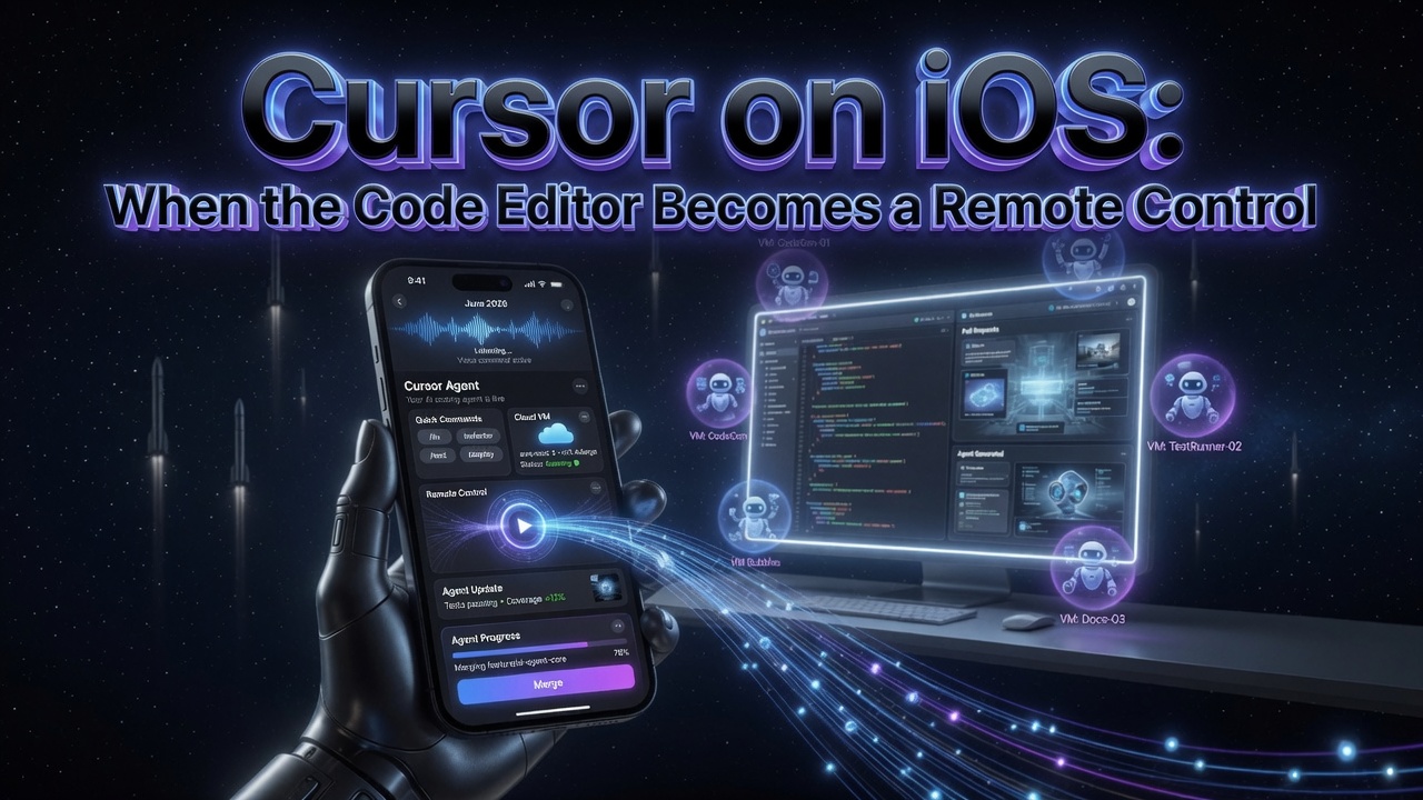 Cursor iOS app launching coding agents from a phone