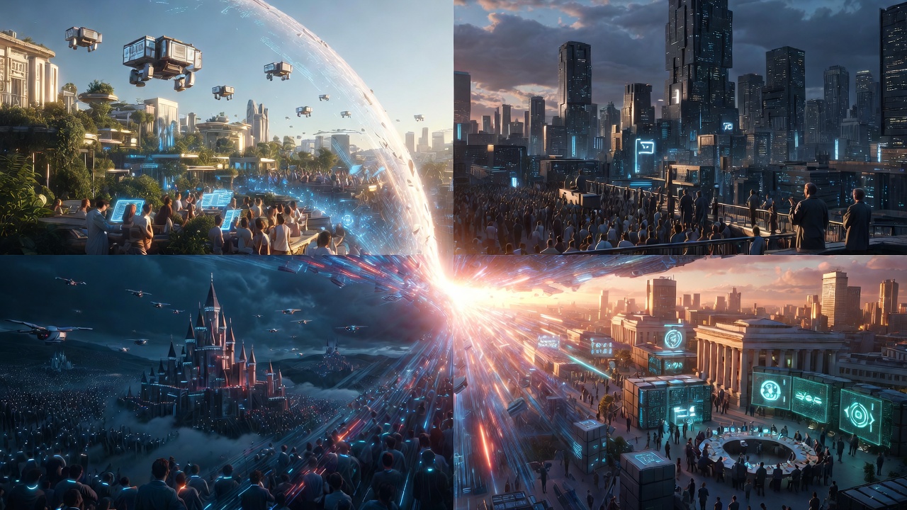 Four Futures Machine Speed Economy Banner