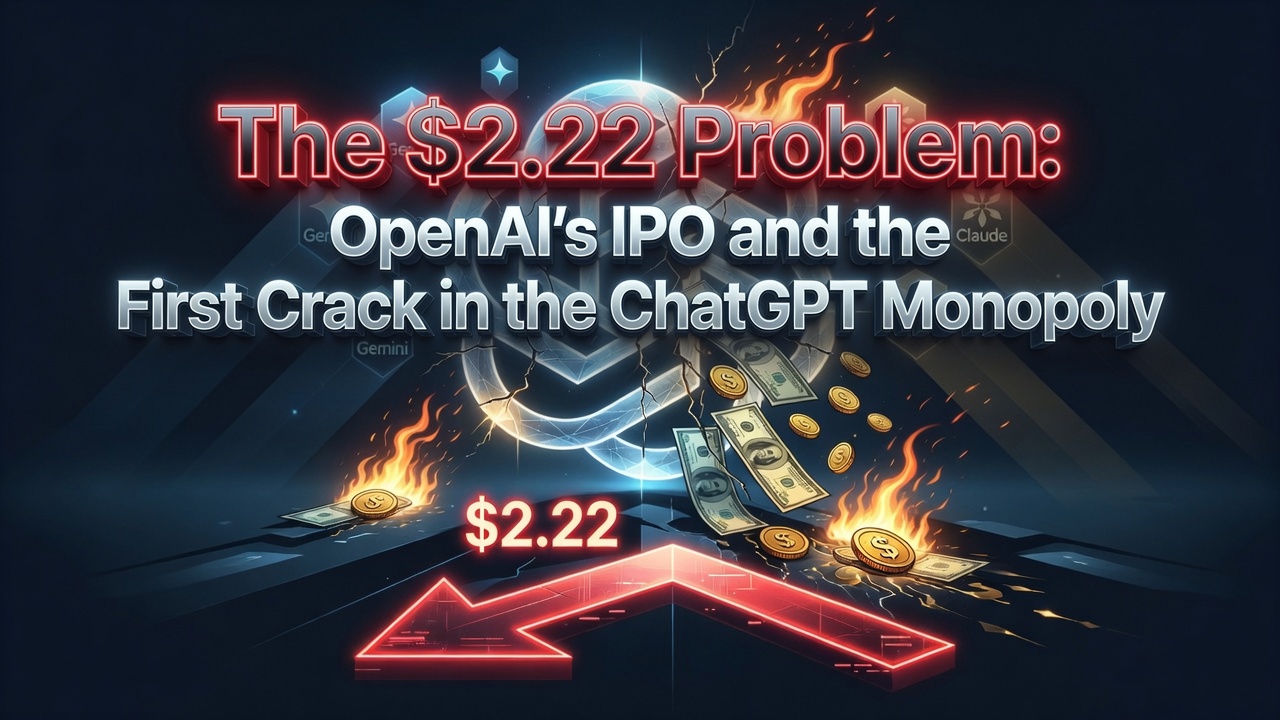 OpenAI IPO filing and ChatGPT market share falling below 50% for the first time