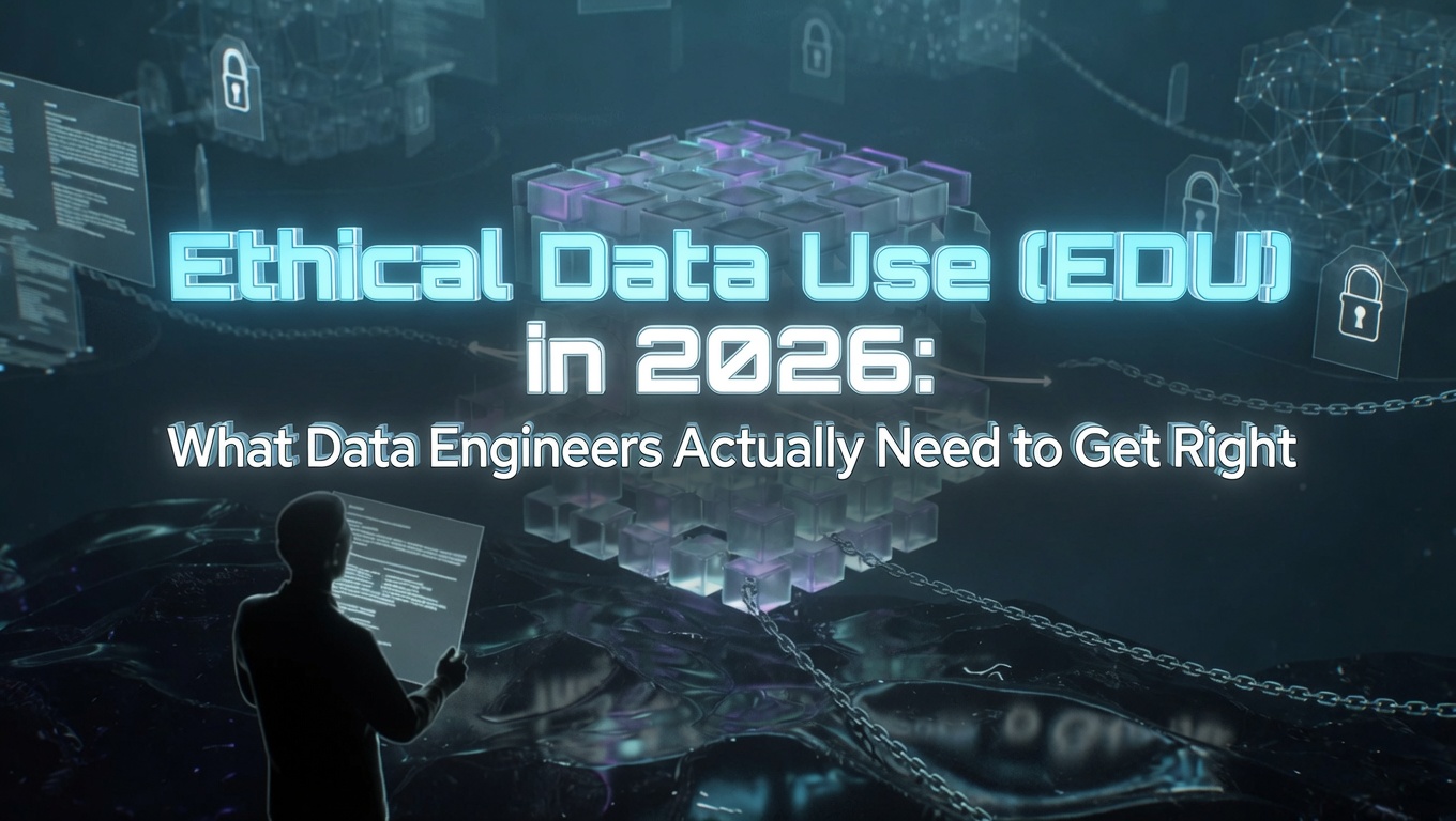 Ethical Data Use (EDU) in 2026 - What Data Engineers Actually Need to Get Right Banner